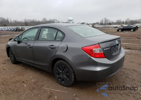 2012 Honda Civic Lx z USA, uszkodzony, nr VIN 2HGFB2F54CH610617